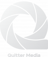 Quitter Media Logo Version 4.1 WHITE GRADIENT